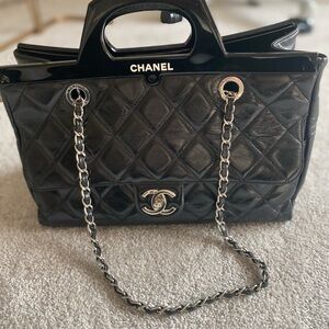 Chanel 2014 black w/ silver hardware, limited edition quilted lambskin delivery